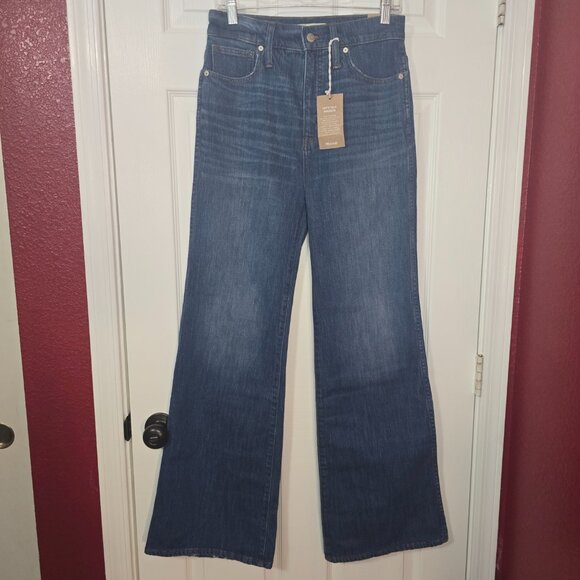NWT Madewell 11" High Rise Flare Jeans Women's Size 29 Style K9162 - Picture 11 of 11